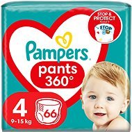 PAMPERS Pants veľ. 4, (66 ks), 9 – 15 kg - Plienkové nohavičky