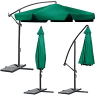Plonos Folding garden parasol 6 segments green 350 cm - Sun Umbrella