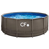 CF GROUP Swimming pool with Frame construction without accessories 3,66 × 1,32m - RATAN motif - Pool