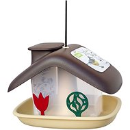 Plastia Feeder House, Brown - Bird Feeder