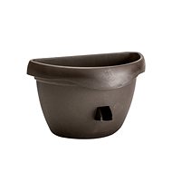 PLASTIA Květináč samozavlažovací SIESTA, průměr 29cm čokoláda - Květináč