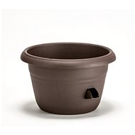 PLASTIA Květináč samozavlažovací - žardina SIESTA, průměr 35cm, čokoláda - Květináč