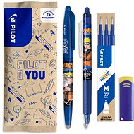 PILOT FriXion Ball 07 + Clicker 07 Naruto + 3 ks náplně + guma - Eraser Pen