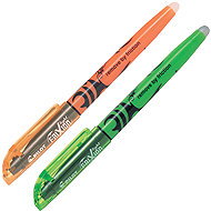 PILOT FriXion Light 1,0 - 3,3 mm, zelený a oranžový, balení 2 ks - Highlighter
