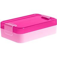 PLAST TEAM Snackbox 21x14x6,5cm mit Clip. PH PINK - Lunchbox