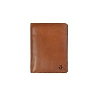Men's leather wallet Segali 101 A cognac/black - Wallet