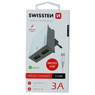 Swissten nabíječka microUSB Dual Smart IC 3A - Nabíječka do sítě