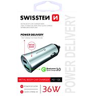 Swissten Car Fast Charger 36W Dual Silver - Car Charger