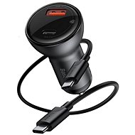Baseus Circular PPS 45W Fast Car Charger including USB-C Data Cable - Car Charger