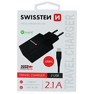 Swissten nabíječka USB-C (Type-C) Dual Smart IC 2.1A - Nabíječka do sítě