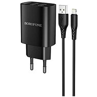 Borofone BN2 Smart nabíječka pro iPhone 2.1A černá - Nabíječka do sítě