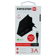 Swissten nabíječka microUSB Dual Smart IC 3A - Nabíječka do sítě