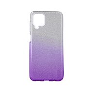Forcell Case Samsung A12 Glitter Silver-purple 56466 - Phone Case