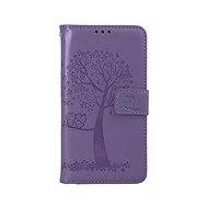 TopQ Wallet Phone Case for iPhone 13 Purple Owl Tree 66367 - Phone Case