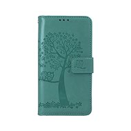 TopQ Wallet Phone Case for iPhone 13 mini Green Tree Owls 66436 - Phone Case