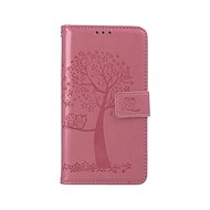 TopQ Wallet Phone Case for iPhone 13 Pink Owl Tree 66369 - Phone Case