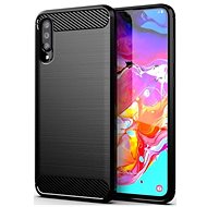 Forcell Cover Samsung A70 silicone black 69359 - Phone Cover