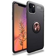 TopQ Cover iPhone 13 Silicone Black with Copper Ring 70210 - Phone Cover