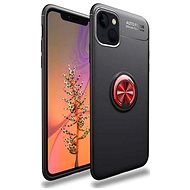 TopQ Cover iPhone 13 silicone black with red ring 70209 - Phone Cover