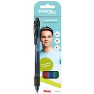 PENTEL BL107 - 4 EnerGel – sada 4 ks, mix farieb, 3 + 1 - Gélové pero