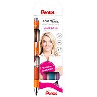 PENTEL BL77 - 4COL EnerGel - Set of 4 pcs, Mix of Colours, 3 + 1 - Gel Pen 