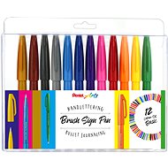 PENTEL Brush Sign Pen SES15-12 - set of 12 colours - Markers
