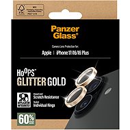 PanzerGlass Hoops Apple iPhone 17/16/16 Plus glitter gold - Camera Glass