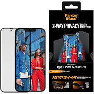 PanzerGlass Privacy for Apple iPhone 17e/16e/14/13/13 Pro with dust-free installation box - Glass Screen Protector