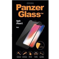 PanzerGlass für iPhone X Premium schwarz + Tasche enthalten - Schutzglas