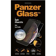 PanzerGlass Edge-to-Edge Privacy na Apple iPhone X/XS čierne s CamSlider - Ochranné sklo