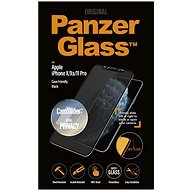 PanzerGlass Edge-to-Edge Privacy Apple iPhone X/XS/11 Pro készülékhez, fekete - CamSlider-rel - Üvegfólia