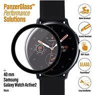 PanzerGlass SmartWatch for Samsung Galaxy Watch Active 2 (40mm) Black Adhesive - Glass Screen Protector