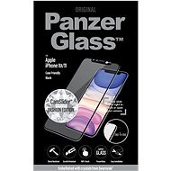 PanzerGlass Edge-to-Edge iPhone Xr/11-hez, fekete, Swarovski CamSlider - Üvegfólia