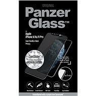 PanzerGlass Edge-to-Edge Privacy iPhone X/Xs/11 Pro-hoz, fekete, Swarovski CamSlider - Üvegfólia