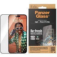 PanzerGlass Recycled Glass Apple iPhone 15 Pro Max mit Einbaurahmen - Schutzglas