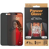 PanzerGlass Privacy Apple iPhone 15 Pro s inštalačným rámikom - Ochranné sklo