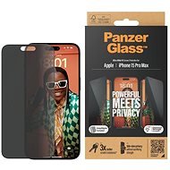 PanzerGlass Privacy Apple iPhone 15 Pro Max üvegfólia + felhelyező keret - Üvegfólia