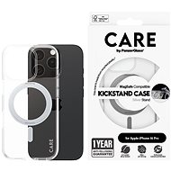PanzerGlass CARE cover Apple iPhone 16 Pro MagSafe KickStand clear/gray + warranty against yellowing - Phone Cover