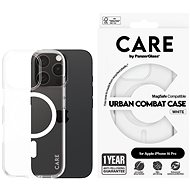 PanzerGlass CARE cover Apple iPhone 16 Pro MagSafe Combat clear/white + warranty against yellowing - Phone Cover