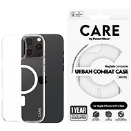 PanzerGlass CARE cover Apple iPhone 16 Pro Max MagSafe Combat clear/white + warranty against yellowi - Phone Cover