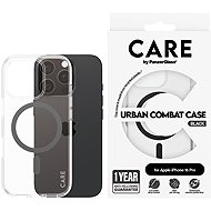 PanzerGlass CARE cover Apple iPhone 16 Pro MagSafe Combat clear/black + warranty against yellowing - Phone Cover