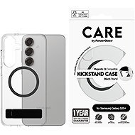 PanzerGlass CARE cover Samsung Galaxy S25+ clear/black Kickstand & QI - Phone Cover
