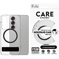 PanzerGlass CARE cover Samsung Galaxy S25 clear/black Kickstand & QI - Phone Cover