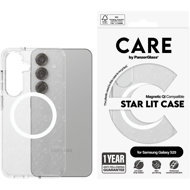 PanzerGlass CARE cover Samsung Galaxy S25 Star Lit glitter/white QI - Phone Cover