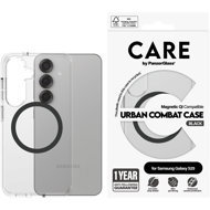 PanzerGlass CARE cover Samsung Galaxy S25 Urban Combat clear/black QI - Phone Cover