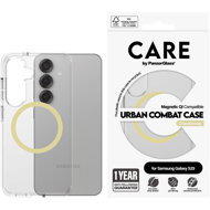 PanzerGlass CARE cover Samsung Galaxy S25 Urban Combat clear / yellow-green QI (Chardonnay) - Phone Cover