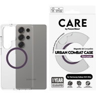 PanzerGlass CARE cover Samsung Galaxy S25 Ultra Urban Combat clear/purple QI (Plum Purple) - Phone Cover