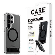 PanzerGlass CARE Samsung Galaxy S26 Clear/Black Kickstand Qi + 1-Year Anti-Yellowing Warranty - Phone Cover