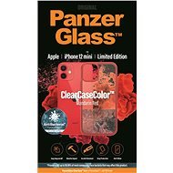 PanzerGlass ClearCase Antibacterial für Apple iPhone 12 mini (Rot - Mandarin Red) - Handyhülle