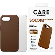 PanzerGlass CARE kryt Apple iPhone 17e/16e SOLO MagSafe hnědá veganská kůže - Phone Cover